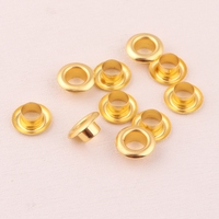 Oeillet rond et œillet en métal doré de 6mm pour accessoires de chaussures de vêtement de sac