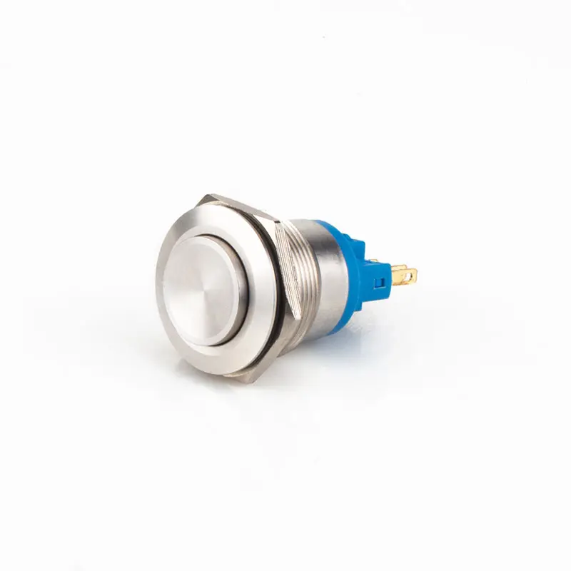 SHENGLEI 25mm 1NO1NC botão de pressão de metal em aço inoxidável não iluminado de alta qualidade