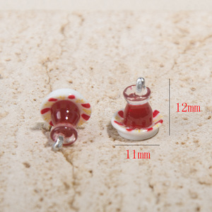 Tazza da tè turca in miniatura simulata rossa per la decorazione di case delle bambole, cucine e auto - Product Image 5