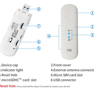 Carte réseau 4G ZTE MF79U USB WIFI 150 Mbps, bande FDD 4G B1/2/3/5/7/8/20/28/38/40/41 - Product Image 4