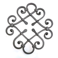 Escalier en fer forgé, Balustrade décorative en acier moulé, papillon en fer forgé, accessoires de porte
