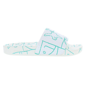 Adidas Shmoofoil Slides Chaussures pour hommes Couleur : Chaussures Blanc/Semi Mint Rush Melon/Core Black 100% Authentique - Product Image 1