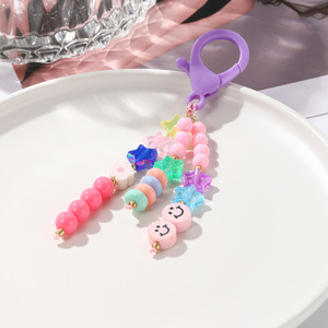 2025 regalo portachiavi con viso sorridente e lettera d'amore più venduto per accessorio Trendsetter con fascino zaino - Product Image 5