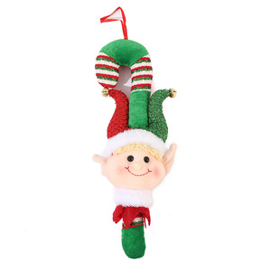 Nouveauté : Ornements de Noël en forme d'elfes, poupées en peluche garçon et fille, pendentifs pour décorations d'arbre et de fenêtre, décorations d'hôtel - Product Image 5