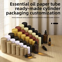 Tube en papier kraft cosmétique en stock, en forme de spirale, épaissi, cylindrique, pour emballage et stockage, disponible en tailles de 5 ml à 100 ml