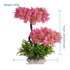 Plante d'aquarium, décoration paysagère pour aquarium, ornement en plastique écologique, fausse plante aquatique, salon, <span class=keywords><strong>Levana</strong></span> - Product Image 4