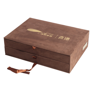 Thương Hiệu Sang Trọng Vẻ Đẹp Thiết Lập Hai Lớp Nhung Vàng Dập Nổi Phần Cứng Matte Kết Thúc Nghệ Thuật Bìa Cho Nến Sử Dụng Miếng Bọt Biển Lót Loại - Product Image 3