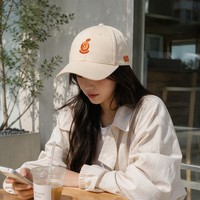 Gorra de Béisbol Bordada en 3D con Logotipo Personalizado al por Mayor, Gorra de Algodón Naranja Estilo Dad Hat de 6 Paneles con Visera Curva y Cierre a Presión, Alta Calidad de Fábrica