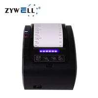Imprimante thermique ZY606 ZYWELL Imprimante série USB LAN 58 mm pour imprimante de tickets de caisse