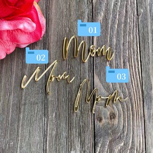Neuheit: <span class=keywords><strong>Einhorn</strong></span>-Marken-Acryl-Kuchenaufsatz in Gold & Roségold für Muttertag & Geburtstag - 'Beste Mama' Fröhliche Dekorationen - Product Image 5