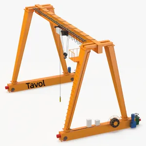 Buatan Cina rel dipasang gantry crane pabrik Tavol portabel 10 ton rel dipasang gantry derek harga