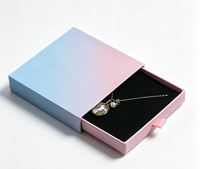 Emballages de bijoux de luxe de haute qualité, boîtes à bagues, boîtes à colliers personnalisées, éponge en microfibre, logo personnalisable, boîtes en papier