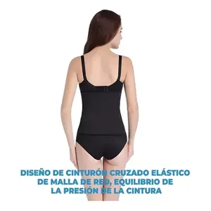 <b>Women's</b> Two-Piece Colombian Waist Trainer With Posture Correction And Shaping Design, Made Of Spandex And Cotton, Hook And Eye C - Product Image 3