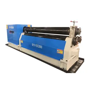 electric sheet plate metal plate rolling 3-roller stainless plate bending rolling machine iron