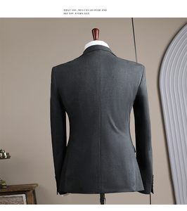 Costumes pour hommes haut de gamme tenue formelle sophistiqué coupe ajustée gentleman affaires décontracté costumes professionnels pour les mariages mariés - Product Image 2