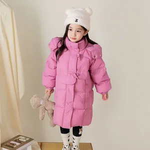 Kids Zipper Down Jacket Baby Winter Warm Outfit Available In Stock High Quality Fashion Girls Coats Can Be Customized