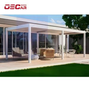 Personalizado impermeable jardín edificio <span class=keywords><strong>Bioclima</strong></span> pérgola aluminio PERSIANAS techo Led al aire libre jardín Patio trasero pérgola - Product Image 1
