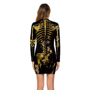 Déguisement d'Halloween Terreur Infirmière <span class=keywords><strong>Zombie</strong></span> pour Femme, Robe Courte Sexy Ajustée Idéale pour les Fêtes - Product Image 4