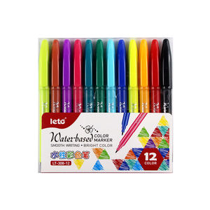 علامات فنية ملونة مخصصة غير سامة للألوان المائية من الألياف خط Nib مع مجموعة تغليف - Product Image 6