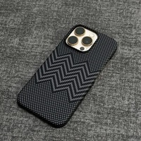 Coque PC magnétique givrée ultra-fine pour iPhone 12 13 14 15 16 17 Pro Max, antichoc, en fibre de carbone avec cadre métallique pour l'appareil photo