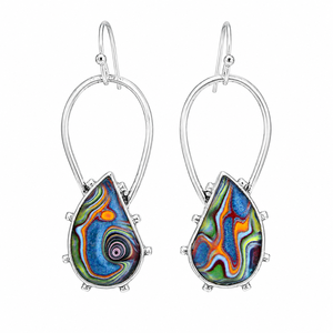 Orecchini vintage multicolori in stile boho, orecchini pendenti creativi, design unico, accessori di bigiotteria alla moda per donna - Product Image 2