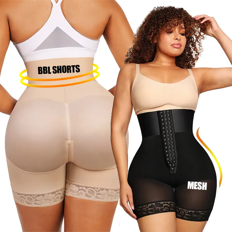 Großhandel Körper Kleidungs stücke bbl Faja Gürtel hohe Kompression Butt Lifter Shaper Faja Post chirurgie Shape wear Faja Colombia nas Shorts