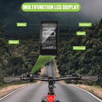 Pantalla UART Protocol DM03 en blanco y negro para bicicletas eléctricas, accesorios verticales impermeables de 5 pines, pantalla hembra para bicicletas eléctricas y patinetes eléctricos.