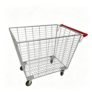 Carrito de Supermercado de 340L, Resistente, con Ruedas Giratorias Silenciosas, de Gran Capacidad, para Uso Comercial, Juego Completo Profesional - Product Image 1