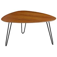 Скандинавский боковой столик Овальный деревенский модный современный винтажный деревянный журнальный столик на заказ