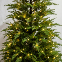 Sapin de Noël Artificiel en PE Doux au Toucher, Hypoallergénique, Non Toxique, Sûr pour Enfants et Animaux, Décoration pour Chambre de Bébé, Village de Noël OEM