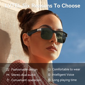 Lunettes intelligentes <span class=keywords><strong>M9</strong></span> <span class=keywords><strong>Pro</strong></span> Bluetooth nouvelle génération à conduction osseuse pour le sport, la musique, les appels téléphoniques – Casque portable - Product Image 3