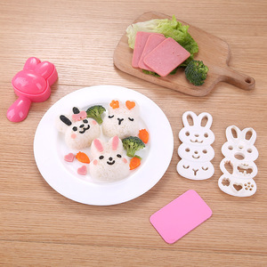 <span class=keywords><strong>Kit</strong></span> de moules à onigiri en plastique, presse à boulettes de riz motif dessin animé, moule à nori, boîte à bento, outils de cuisine <span class=keywords><strong>pour</strong></span> enfants, kits de préparation de sushis DIY - Product Image 2