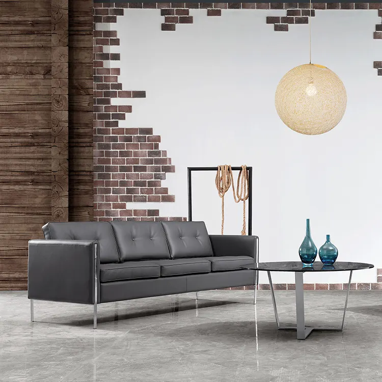 Bán Buôn Tùy Chỉnh 3 Chỗ Ngồi Pu Sofa Set Thiết Kế Văn Phòng Phòng Khách Nội Thất