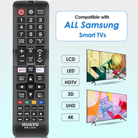 Télécommande universelle à code fixe HUAYU RM-L1618 pour téléviseurs LCD Samsung, prise en charge de Netflix, 47 boutons, matériau ABS, certifiée CE/FCC