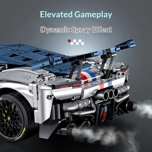 Ensemble <span class=keywords><strong>de</strong></span> blocs <span class=keywords><strong>de</strong></span> construction GULY 10656 F80 Supercar à l'échelle 1:8 - Jouet éducatif et électronique pour garçons <span class=keywords><strong>de</strong></span> 14 ans et plus - Cadeau <span class=keywords><strong>de</strong></span> Noël - Product Image 3