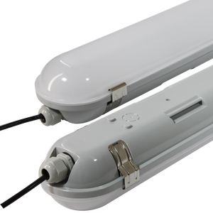 Luminaire tri-étanche IP65 IK09 avec boîtier entièrement en PC, 2 pieds, 4 pieds, 5 pieds pour entrepôt - Product Image 1