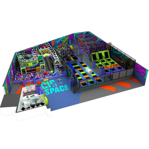 Équipement de terrain de jeu intérieur personnalisé Betta pour enfants Aire de jeu pour grands enfants avec jeux pour tous Tramplione - Product Image 5