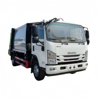 Camion de voirie urbaine ISUZU de 8 mètres cubes, camion à ordures compacté, véhicule de recyclage des déchets à vendre