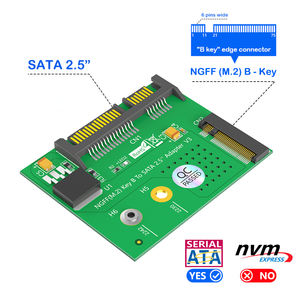 M.2 für SATA SSD zu für SATA III 2,5-Zoll-Adapter NGFF M.2 Key-B-Erweiterungs karte für <span class=keywords><strong>Desktop</strong></span>/Laptop 2230/2242mm PCB Material in - Product Image 2