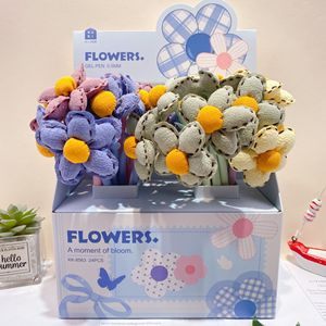 Penna Creativa a Forma di Fiore 0.5mm, Penna in Silicone con Effetto Scuotibile per Ufficio e Scuola, <span class=keywords><strong>Penne</strong></span> <span class=keywords><strong>Gel</strong></span> a Forma di Fiore all'Ingrosso - Product Image 1