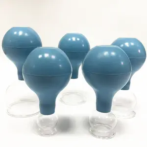 Thiết kế mới massage giác hơi Silicone Kính Trung Quốc lửa giác hơi trị liệu Bộ Massage công cụ giác hơi Bộ