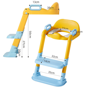 Nouveaux produits pour bébés <span class=keywords><strong>Adaptateur</strong></span> de toilette pour enfants avec échelle Échelle de toilette auxiliaire portable pliante pour enfants Escabeau pour enfants - Product Image 6