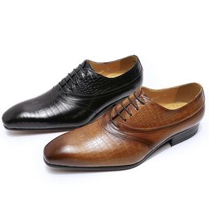 2026 New Men's Casual Leather Shoes Slip-On <b>Pointed</b> Toe Lightweight Anti-Slip Breathable Autumn Wedding Party Shoes - Product Image 5