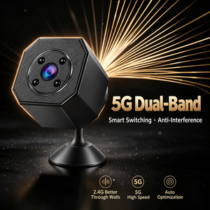 กล้องรักษาความปลอดภัย S8 มินิไวไฟ 1MP, ดูอัลแบนด์ 2.4G&5G, การเชื่อมต่อออฟไลน์ฮอตสปอต AP 50M, ระบบมองเห็นกลางคืนด้วยอินฟราเรด, การตรวจจับความเคลื่อนไหว - Product Image 3