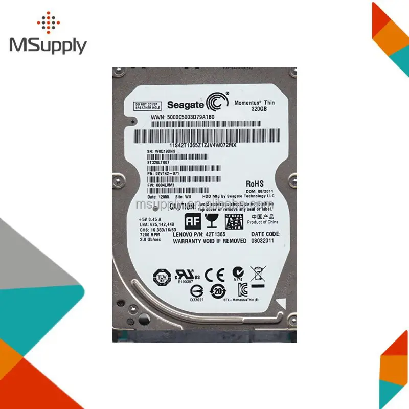 ST320LT007 Momentus İnce-sabit sürücü-320 GB - SATA 3GB/sn dahili sunucu HDD