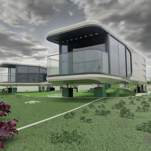 Maison Conteneur Préfabriquée YIWAN de Luxe Moderne, Capsule Spatiale, Cuisine en Bois, Conception Respirante, Garantie 5 Ans pour Chambre à Coucher - Product Image 1