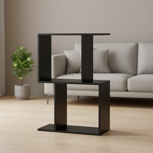 Libreria in Legno a 2/3/4 Ripiani a Forma di S per Soggiorno, Camera da Letto, Ufficio - Scaffale Versatile - Product Image 2