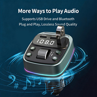 Lecteur MP3 portable pour voiture GZ08, charge rapide PD35W, véritable stéréo BT 5.4, transmetteur FM mains libres, chargeur certifié CE