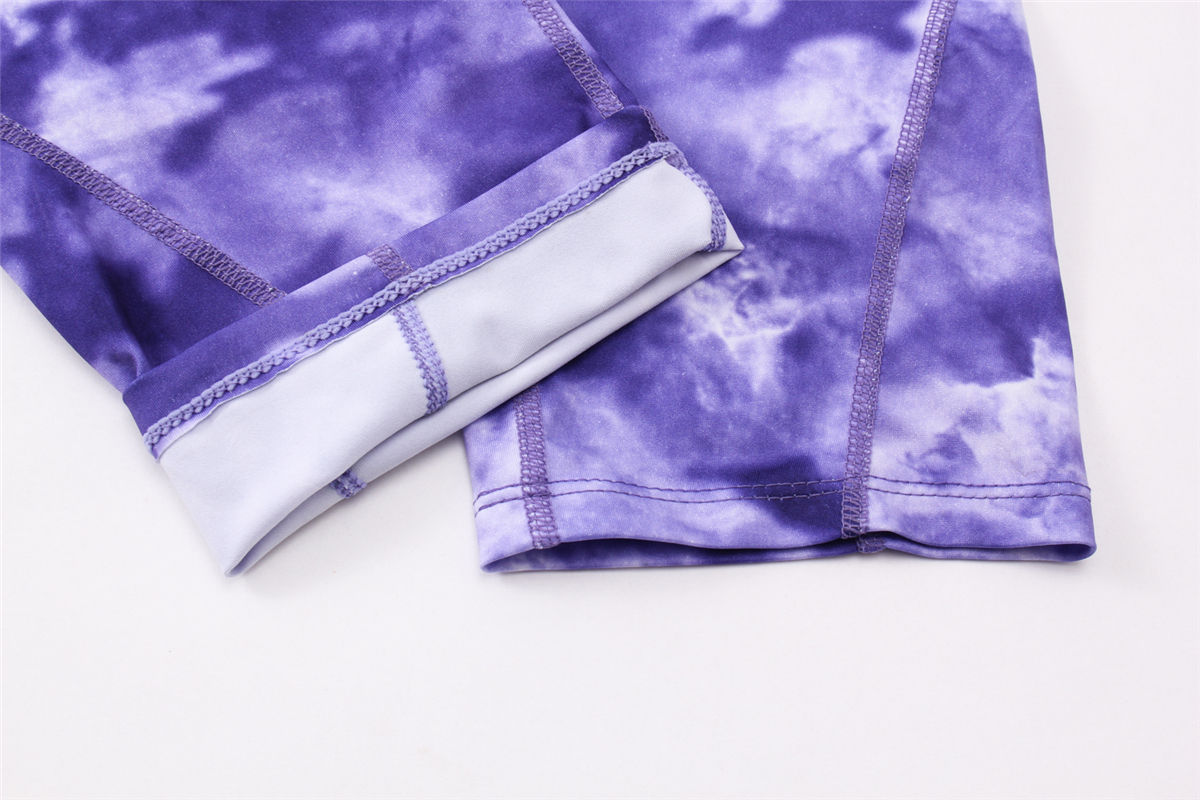 Wholesale fashion 2021 sexy tie dye yoga leggings women gym leggings fitness leggings