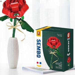 Regalo di compleanno educativo Bouquet romantico creativo fatto da te assemblare in mattoni di plastica blocco fiore - Product Image 5